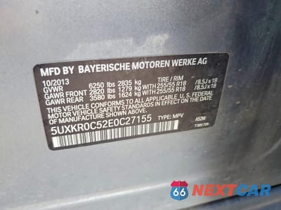 Zdjęcie 12 z 12 samochodu: 2014 BMW X5 XDRIVE35I VIN:5UXKR0C52E0C27155 - miniatura