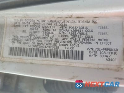 Zdjęcie 12 z 12 samochodu: 2004 TOYOTA TACOMA DOUBLE CAB VIN:5TEHN72N94Z329629 - miniatura