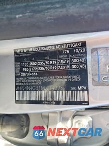 Zdjęcie 12 z 12 samochodu: 2021 MERCEDES-BENZ GLA 250 VIN:W1N4N4GB1MJ214098 - miniatura
