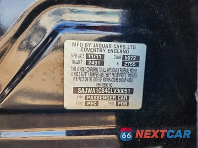 Zdjęcie 13 z 13 samochodu: 2012 JAGUAR XJ VIN:SAJWA1CB4CLV30051 - miniatura