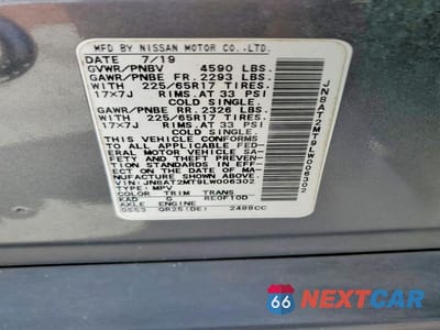 Zdjęcie 13 z 13 samochodu: 2020 NISSAN ROGUE S VIN:JN8AT2MT9LW006302 - miniatura