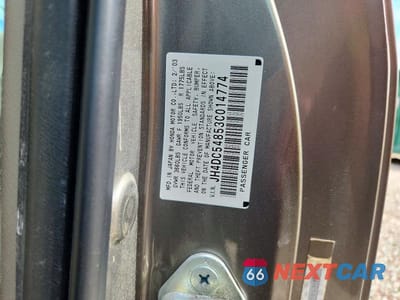 Zdjęcie 12 z 12 samochodu: 2003 ACURA RSX VIN:JH4DC54853C014774 - miniatura