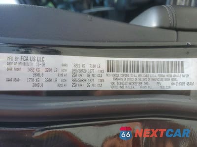 Zdjęcie 13 z 13 samochodu: 2019 DODGE DURANGO R VIN:1C4SDJCT0KC622169 - miniatura