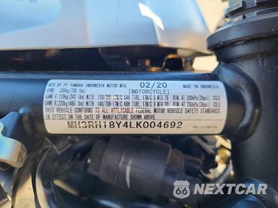 Zdjęcie 9 z 9 samochodu: 2020 YAMAHA YZF R3 VIN:MH3RH18Y4LK004692 - miniatura