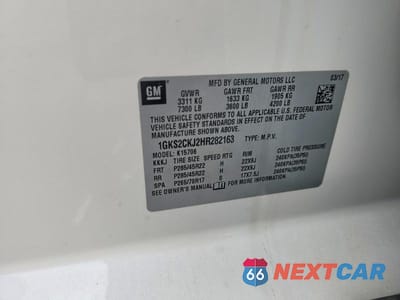 Zdjęcie 13 z 13 samochodu: 2017 GMC YUKON DENALI VIN:1GKS2CKJ2HR282163 - miniatura