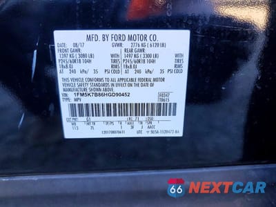 Zdjęcie 14 z 14 samochodu: 2017 FORD EXPLORER VIN:1FM5K7B86HGD90452 - miniatura