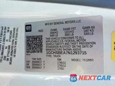 Zdjęcie 12 z 12 samochodu: 2022 CHEVROLET COLORADO VIN:1GCHSBEA7N1293715 - miniatura