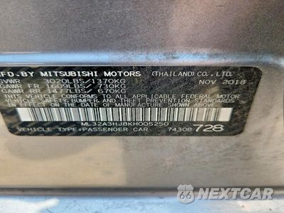 Zdjęcie 12 z 12 samochodu: 2019 MITSUBISHI MIRAGE ES VIN:ML32A3HJ8KH005250 - miniatura
