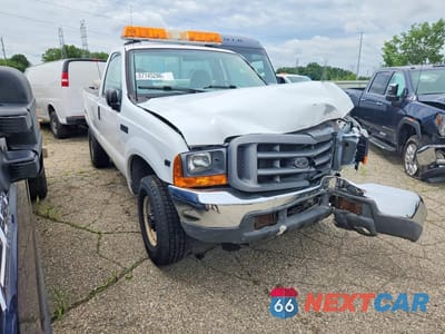 Czwarte zdjęcie samochodu z boku: 2001 FORD F350 SRW SUPER DUTY VIN:1FTSF31S81EA49363 - miniatura