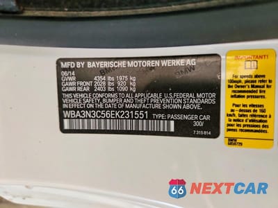 Zdjęcie 12 z 12 samochodu: 2014 BMW 428 I VIN:WBA3N3C56EK231551 - miniatura