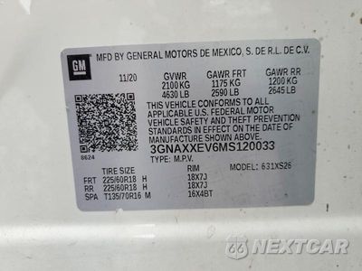 Zdjęcie 13 z 13 samochodu: 2021 CHEVROLET EQUINOX PREMIER VIN:3GNAXXEV6MS120033 - miniatura