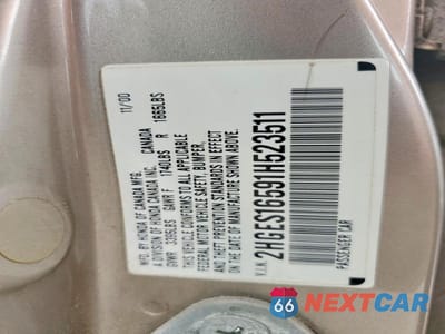 Zdjęcie 12 z 12 samochodu: 2001 HONDA CIVIC LX VIN:2HGES16591H523511 - miniatura