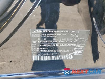 Zdjęcie 12 z 12 samochodu: 2011 MERCEDES-BENZ ML 350 4MATIC VIN:4JGBB8GBXBA687750 - miniatura