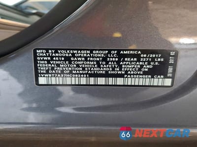 Zdjęcie 13 z 13 samochodu: 2017 VOLKSWAGEN PASSAT SE VIN:1VWBT7A37HC082401 - miniatura