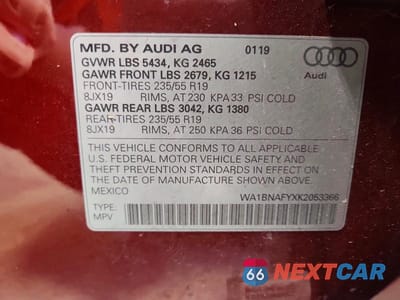 Zdjęcie 13 z 13 samochodu: 2019 AUDI Q5 PREMIUM PLUS VIN:WA1BNAFYXK2053366 - miniatura