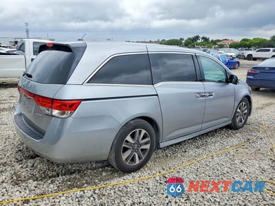 Trzecie zdjęcie samochodu z tyłu: 2016 HONDA ODYSSEY TOURING VIN:5FNRL5H95GB033196 - miniatura