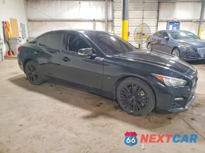 Czwarte zdjęcie samochodu z boku: 2015 INFINITI Q50 BASE VIN:JN1BV7AR0FM390280 - miniatura