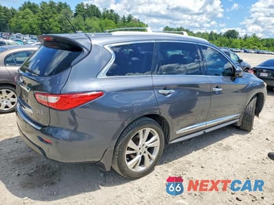 Trzecie zdjęcie samochodu z tyłu: 2013 INFINITI JX35 BASE VIN:5N1AL0MM9DC305697 - miniatura