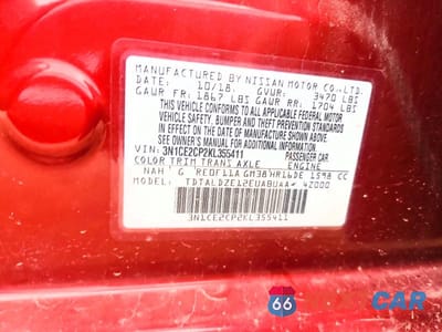 Zdjęcie 12 z 12 samochodu: 2019 NISSAN VERSA NOTE SV VIN:3N1CE2CP2KL355411 - miniatura
