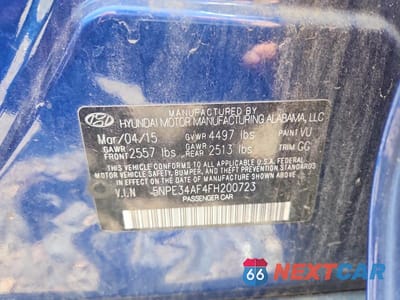 Zdjęcie 12 z 12 samochodu: 2015 HYUNDAI SONATA SPORT VIN:5NPE34AF4FH200723 - miniatura