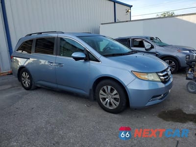 Czwarte zdjęcie samochodu z boku: 2014 HONDA ODYSSEY EX VIN:5FNRL5H40EB076393 - miniatura