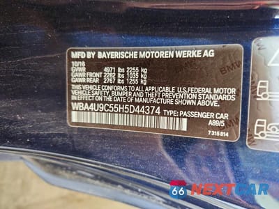 Zdjęcie 12 z 12 samochodu: 2017 BMW 430XI VIN:WBA4U9C55H5D44374 - miniatura