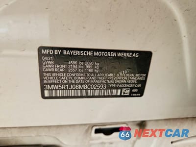 Zdjęcie 12 z 12 samochodu: 2021 BMW 330I VIN:3MW5R1J08M8C02593 - miniatura
