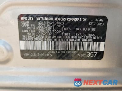 Zdjęcie 13 z 13 samochodu: 2024 MITSUBISHI OUTLANDER SPORT S/SE VIN:JA4ARUAU1RU006781 - miniatura