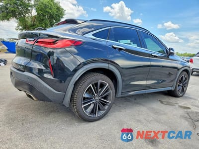 Trzecie zdjęcie samochodu z tyłu: 2022 INFINITI QX55 LUXE VIN:3PCAJ5J3XNF102020 - miniatura