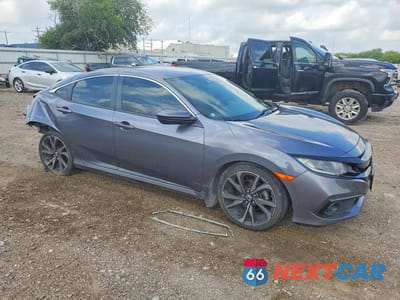 Czwarte zdjęcie samochodu z boku: 2020 HONDA CIVIC SPORT VIN:2HGFC2F87LH583811 - miniatura