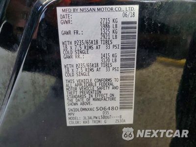 Zdjęcie 13 z 13 samochodu: 2019 INFINITI QX60 PURE VIN:5N1DL0MNXKC506480 - miniatura