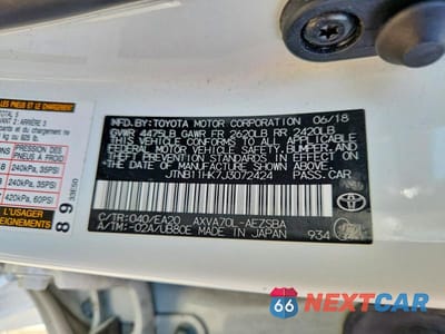 Zdjęcie 12 z 12 samochodu: 2018 TOYOTA CAMRY SE VIN:JTNB11HK7J3072424 - miniatura