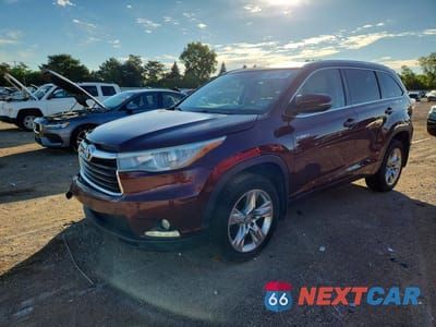 2014 TOYOTA HIGHLANDER HYBRID LIMITED 5TDDCRFH2ES006851 - główne zdjęcie licytacji z USA - miniatura