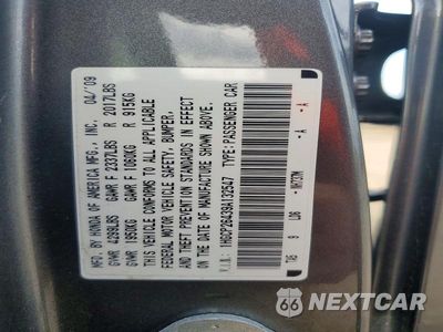 Zdjęcie 12 z 12 samochodu: 2009 HONDA ACCORD LXP VIN:1HGCP26439A132547 - miniatura