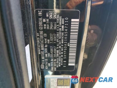 Zdjęcie 13 z 13 samochodu: 2019 KIA SORENTO LX VIN:5XYPGDA31KG547110 - miniatura