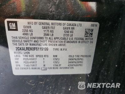 Zdjęcie 12 z 12 samochodu: 2015 GMC TERRAIN SLE VIN:2GKALREK8F6119199 - miniatura