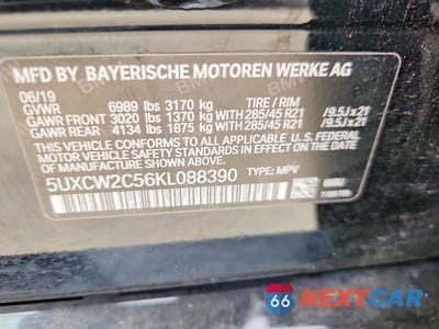 Zdjęcie 13 z 13 samochodu: 2019 BMW X7 XDRIVE40I VIN:5UXCW2C56KL088390 - miniatura