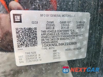Zdjęcie 13 z 13 samochodu: 2019 GMC ACADIA SLE VIN:1GKKNSLS6KZ233905 - miniatura