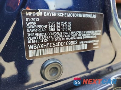 Zdjęcie 12 z 12 samochodu: 2013 BMW 528 VIN:WBAXH5C54DD109603 - miniatura