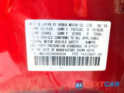 Zdjęcie 12 z 12 samochodu: 2009 HONDA FIT VIN:JHMGE88259C004334 - miniatura