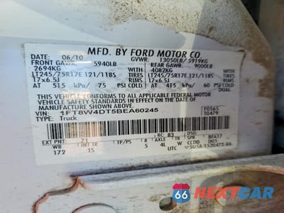 Zdjęcie 13 z 13 samochodu: 2011 FORD F450 SUPER DUTY VIN:1FT8W4DT5BEA60245 - miniatura
