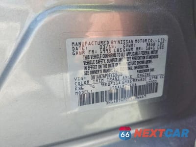 Zdjęcie 12 z 12 samochodu: 2014 NISSAN SENTRA SR VIN:3N1AB7AP0EY226669 - miniatura