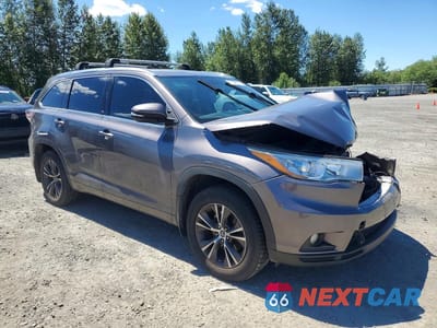Czwarte zdjęcie samochodu z boku: 2016 TOYOTA HIGHLANDER XLE VIN:5TDJKRFH0GS232203 - miniatura