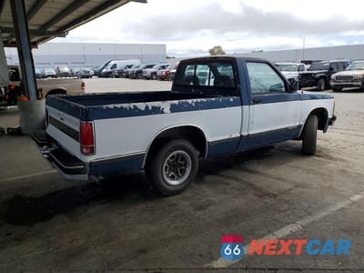 Trzecie zdjęcie samochodu z tyłu: 1992 CHEVROLET S TRUCK S10 VIN:1GCCS14Z4N8159862 - miniatura