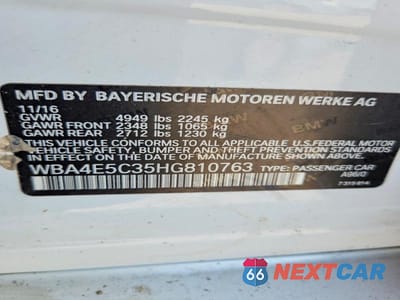 Zdjęcie 12 z 12 samochodu: 2017 BMW 440XI GRAN COUPE VIN:WBA4E5C35HG810763 - miniatura