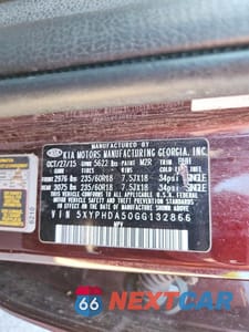 Zdjęcie 13 z 13 samochodu: 2016 KIA SORENTO EX VIN:5XYPHDA50GG132866 - miniatura