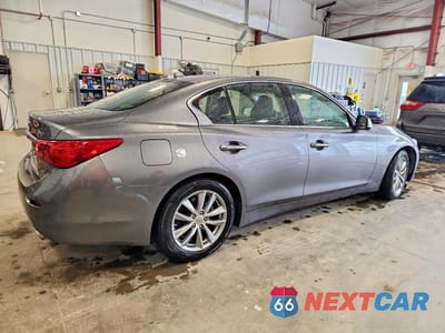 Trzecie zdjęcie samochodu z tyłu: 2014 INFINITI Q50 BASE VIN:JN1BV7AR5EM682778 - miniatura