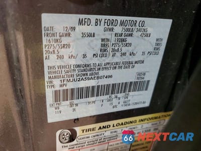 Zdjęcie 14 z 14 samochodu: 2010 FORD EXPEDITION LIMITED VIN:1FMJU2A59AEB07496 - miniatura