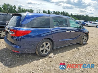 Trzecie zdjęcie samochodu z tyłu: 2018 HONDA ODYSSEY EXL VIN:5FNRL6H74JB020693 - miniatura