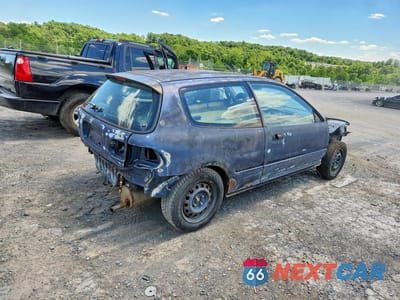 Trzecie zdjęcie samochodu z tyłu: 1995 HONDA CIVIC DX VIN:2HGEH2367SH519279 - miniatura
